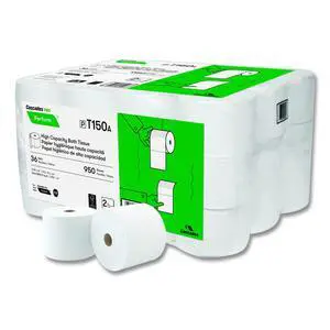 Perform High-Capacity Bathroom Tissue for Tandem Dispensers Septic Safe 2-Ply White 950 Sheets/Roll 36 Rolls/Carton T150 Perform High-Capacity Bathroom Tissue for Tandem Dispensers Septic Safe 2-Ply White 950 Sheets/Roll 36 Rolls/Carton T150