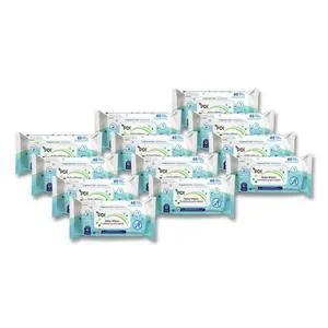 Baby Wipes, 1-Ply, 6.7 x 8, Fragrance-Free, White, 40/Pack, 12 Packs/Carton Baby Wipes, 1-Ply, 6.7 x 8, Fragrance-Free, White, 40/Pack, 12 Packs/Carton