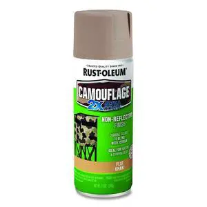 Camouflage Spray Paint Flat Khaki 12 oz Aerosol Can 279177 Camouflage Spray Paint Flat Khaki 12 oz Aerosol Can 279177