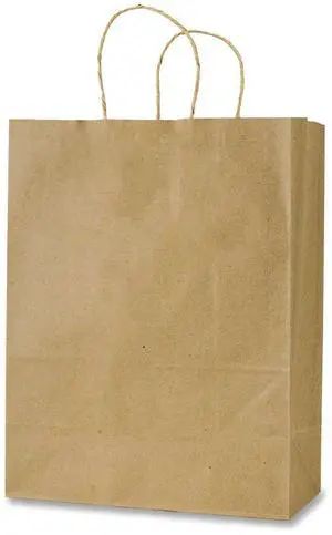 Get Reddi Paper Bags Pulse Size 60# Basis Weight Twisted Rope Handles 8 x 4.5 x 10.25 Brown 250/Carton KRFTW8410 Get Reddi Paper Bags Pulse Size 60# Basis Weight Twisted Rope Handles 8 x 4.5 x 10.25 Brown 250/Carton KRFTW8410