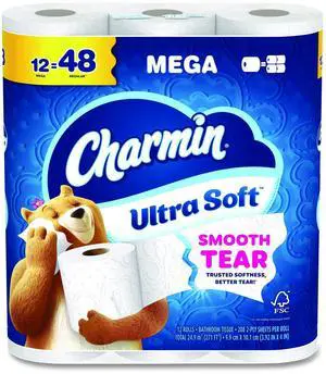 Ultra Soft Bathroom Tissue Mega Roll Septic Safe 2-Ply White 208 Sheets/Roll 12 Rolls/Pack 5 Packs/Carton 80841801 Ultra Soft Bathroom Tissue Mega Roll Septic Safe 2-Ply White 208 Sheets/Roll 12 Rolls/Pack 5 Packs/Carton 80841801
