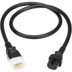 Eaton Tripp Lite Series PDU Power Cords C15 to P-Lock C14 Heavy-Duty 15A 250V 14 AWG 3 ft. 0.9 m Black 6 Pack P018E036 Eaton Tripp Lite Series PDU Power Cords C15 to P-Lock C14 Heavy-Duty 15A 250V 14 AWG 3 ft. 0.9 m Black 6 Pack P018E036