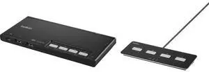 Belkin 4-Port Dual Head DVI Modular Secure KVM Switch W/ Remote F1DN204MODDD4 Belkin 4-Port Dual Head DVI Modular Secure KVM Switch W/ Remote F1DN204MODDD4