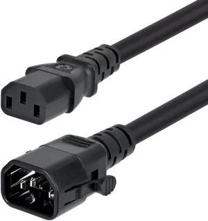 6FT HEAVY DUTY POWER CORD TAA LOCKING C14 TO C13 EXTENSION CORD 6FT HEAVY DUTY POWER CORD TAA LOCKING C14 TO C13 EXTENSION CORD