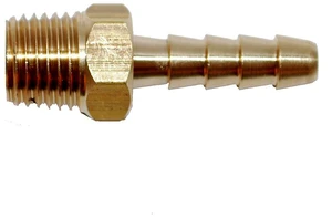 Attwood Universal Brass Fuel Hose Fitting - 1/4" NPT x 3/8" Barb Attwood Universal Brass Fuel Hose Fitting - 1/4" NPT x 3/8" Barb