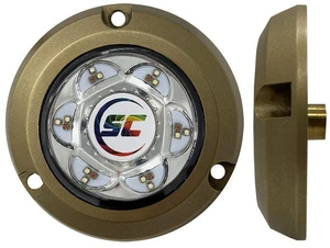 Shadow-Caster SC2 Series Bronze Surface Mount Underwater Light - Full-Color Shadow-Caster SC2 Series Bronze Surface Mount Underwater Light - Full-Color