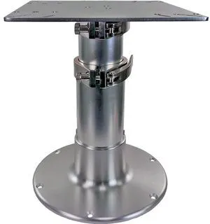 Springfield Pedestal - 3-Stage Table - 16"-30" - Brite Dip Springfield Pedestal - 3-Stage Table - 16"-30" - Brite Dip