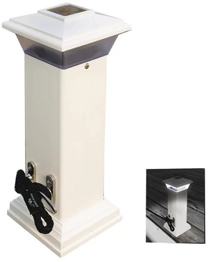 Dock Edge Cleatlite Solar Dock Light w/SS Mooring Cleat 12" Dock Edge Cleatlite Solar Dock Light w/SS Mooring Cleat 12"