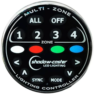Shadow-Caster Round Zone Controller 4 Channel Remote f/MZ-LC or SCM-LC Shadow-Caster Round Zone Controller 4 Channel Remote f/MZ-LC or SCM-LC