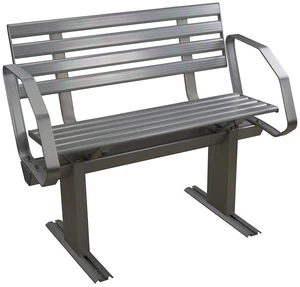 Springfield Aluminum Dock Bench w/Arms Springfield Aluminum Dock Bench w/Arms