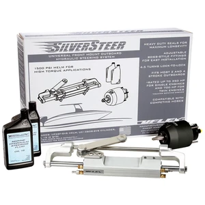 Uflex SilverSteer Front Mount Outboard Hydraulic Steering System w/ UC130-SVS-1 Cylinder Uflex SilverSteer Front Mount Outboard Hydraulic Steering System w/ UC130-SVS-1 Cylinder