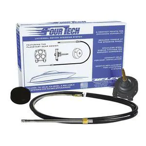 Uflex Fourtech 6' Black Mach Rotary Steering System w/Helm, Bezel & Cable Uflex Fourtech 6' Black Mach Rotary Steering System w/Helm, Bezel & Cable