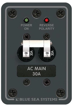 Blue Sea 8077 AC Main Only Toggle Circuit Breaker Panel Blue Sea 8077 AC Main Only Toggle Circuit Breaker Panel