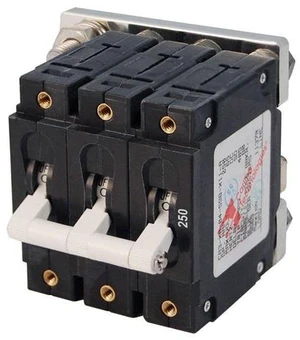 Blue Sea 7270 250A C-Series Triple Pole Toggle DC Circuit Breaker Blue Sea 7270 250A C-Series Triple Pole Toggle DC Circuit Breaker