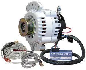 Balmar Alternator 100 AMP Kit 12V 1-2" Single Foot Spindle Mount K6 Pulley Regulator & Temp Sensor Balmar Alternator 100 AMP Kit 12V 1-2" Single Foot Spindle Mount K6 Pulley Regulator & Temp Sensor