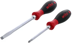 Two-Piece Extra Heavy SoftFinish Screwdriver Set Metric Slotted and Phillips Black/Red Handle 53082 Two-Piece Extra Heavy SoftFinish Screwdriver Set Metric Slotted and Phillips Black/Red Handle 53082