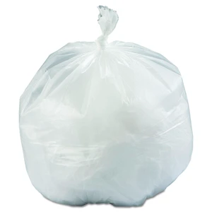 High-Density Commercial Can Liners 33 gal 12 mic 33" x 39" Natural Interleaved Roll 25 Bags/Roll 6 Rolls/Carton LG334013NC High-Density Commercial Can Liners 33 gal 12 mic 33" x 39" Natural Interleaved Roll 25 Bags/Roll 6 Rolls/Carton LG334013NC