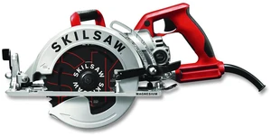 7-1/4" Lightweight Magnesium Worm Drive Circular Saw with Carbide Blade 2800 SPM 0 to +53 Degree Bevel Range 24 T Blade SPT77WML01 7-1/4" Lightweight Magnesium Worm Drive Circular Saw with Carbide Blade 2800 SPM 0 to +53 Degree Bevel Range 24 T Blade SPT77WML01