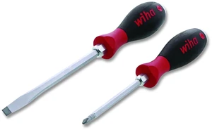 Two-Piece Extra Heavy SoftFinish Screwdriver Set Metric Slotted and Phillips Black/Red Handle 53082 Two-Piece Extra Heavy SoftFinish Screwdriver Set Metric Slotted and Phillips Black/Red Handle 53082