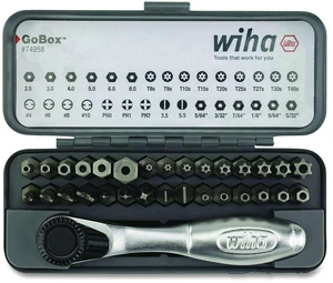 32-Piece GoBox Security Bit Set with Mini Ratchet Metric Hex Metric Slotted Phillips SAE Hex Spanner and Torx Bits 74958 32-Piece GoBox Security Bit Set with Mini Ratchet Metric Hex Metric Slotted Phillips SAE Hex Spanner and Torx Bits 74958