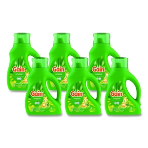 Liquid Laundry Detergent Gain Original Scent 42 oz Bottle 6/Carton 80865597 Liquid Laundry Detergent Gain Original Scent 42 oz Bottle 6/Carton 80865597