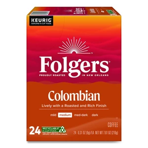 100% Colombian Coffee K-Cups 24/Box 5000363990 100% Colombian Coffee K-Cups 24/Box 5000363990