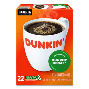K-Cup Pods Dunkin' Decaf 22/Box 5000380568 K-Cup Pods Dunkin' Decaf 22/Box 5000380568