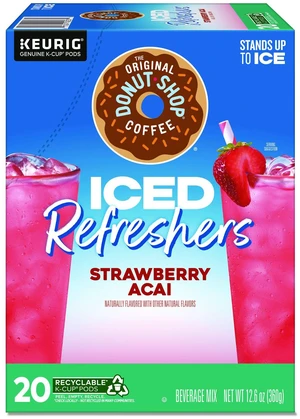 ICED Refreshers K-Cup Pods Strawberry Acai 20/Box 5000379382 ICED Refreshers K-Cup Pods Strawberry Acai 20/Box 5000379382