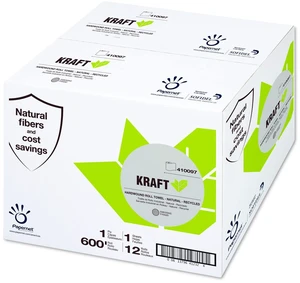 Kraft Tech Hardwound Roll Towel Kraft 1-Ply 7.8" x 600 ft Brown 12 Rolls/Carton 410097 Kraft Tech Hardwound Roll Towel Kraft 1-Ply 7.8" x 600 ft Brown 12 Rolls/Carton 410097