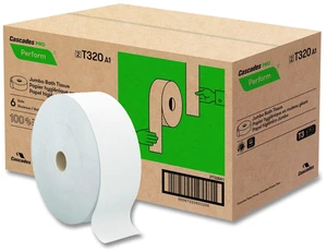 Perform Bath Tissue for Tandem Dispensers Septic Safe 2-Ply 3.45" x 1250 ft White 6 Rolls/Carton T320 Perform Bath Tissue for Tandem Dispensers Septic Safe 2-Ply 3.45" x 1250 ft White 6 Rolls/Carton T320