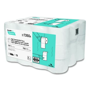 Signature High Capacity Bathroom Tissue Septic Safe 2-Ply White 700 Sheets/Roll 36 Rolls/Carton T350 Signature High Capacity Bathroom Tissue Septic Safe 2-Ply White 700 Sheets/Roll 36 Rolls/Carton T350