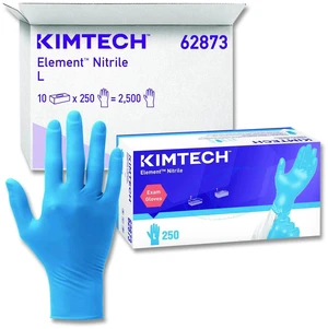 Element Nitrile Exam Gloves AQL 1.0 Large 3.2 mil Thick 9.3" Long Blue 250/Box 10 Boxes/Carton 62873 Element Nitrile Exam Gloves AQL 1.0 Large 3.2 mil Thick 9.3" Long Blue 250/Box 10 Boxes/Carton 62873