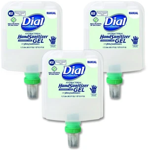 Antibacterial Gel Hand Sanitizer Refill for Dial 1700 Dispenser 1.2 L Refill Fragrance-Free 3/Carton 19711 Antibacterial Gel Hand Sanitizer Refill for Dial 1700 Dispenser 1.2 L Refill Fragrance-Free 3/Carton 19711