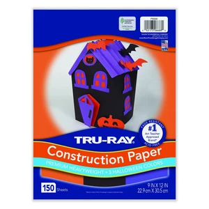 Tru-Ray Construction Paper 70 lb Text Weight 9 x 12 Assorted Halloween Colors 150/Pack P6688 Tru-Ray Construction Paper 70 lb Text Weight 9 x 12 Assorted Halloween Colors 150/Pack P6688