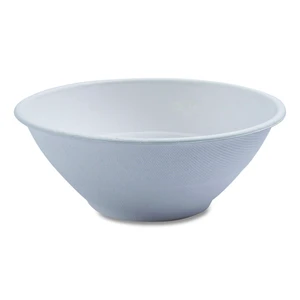 Vanguard Renewable and Compostable Sugarcane Bowls 40 oz White 400/Carton EPBL40NFA Vanguard Renewable and Compostable Sugarcane Bowls 40 oz White 400/Carton EPBL40NFA
