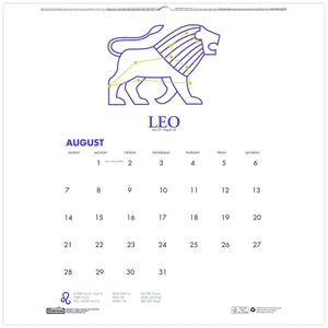 Recycled Academic Zodiac Wall Calendar 11 x 14 Multicolor Sheets 12-Month Aug to July: 2025 to 2026 3185 Recycled Academic Zodiac Wall Calendar 11 x 14 Multicolor Sheets 12-Month Aug to July: 2025 to 2026 3185