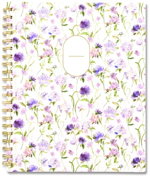 Leah Bisch Petite Floral Academic Weekly Monthly Planner 11 x 8.5 Purple/Green Cover 12-Month July to June: 2025 to 2026 LB38905A Leah Bisch Petite Floral Academic Weekly Monthly Planner 11 x 8.5 Purple/Green Cover 12-Month July to June: 2025 to 2026 LB38905A