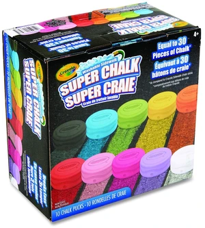 Super Chalk 1" x 2.8" Diameter 10 Assorted Colors 10 Pucks/Box 518303 Super Chalk 1" x 2.8" Diameter 10 Assorted Colors 10 Pucks/Box 518303