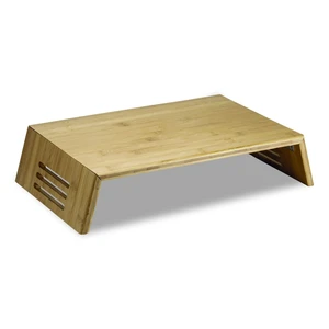Bamboo Desktop Monitor Stand For 16" Monitors 17.56 x 12.44 x 2.64 Brown Supports 20 lbs 71008 Bamboo Desktop Monitor Stand For 16" Monitors 17.56 x 12.44 x 2.64 Brown Supports 20 lbs 71008