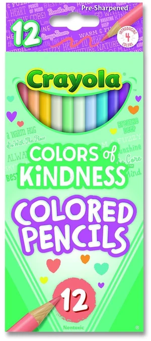 Colors of Kindness Colored Pencils Assorted Lead and Barrel Colors 12/Box 682114 Colors of Kindness Colored Pencils Assorted Lead and Barrel Colors 12/Box 682114