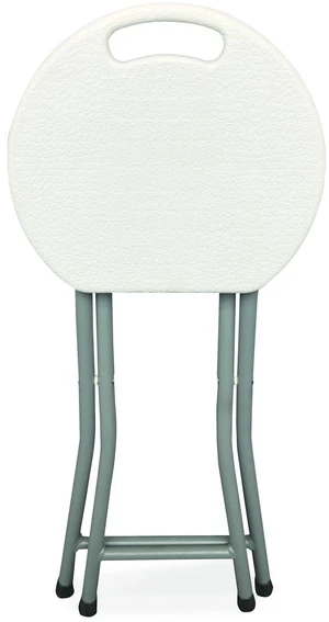 Rough n Ready Folding Stool Backless Supports Up to 300 lb 18" Seat Height White Seat Charcoal Base 4/Carton 64563 Rough n Ready Folding Stool Backless Supports Up to 300 lb 18" Seat Height White Seat Charcoal Base 4/Carton 64563