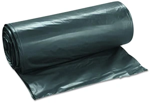 Low-Density Commercial Can Liners 45 gal 1.15 mil 40" x 46" Black Interleaved Roll 30 Bags/Roll 4 Rolls/Carton LG4046SPKC Low-Density Commercial Can Liners 45 gal 1.15 mil 40" x 46" Black Interleaved Roll 30 Bags/Roll 4 Rolls/Carton LG4046SPKC