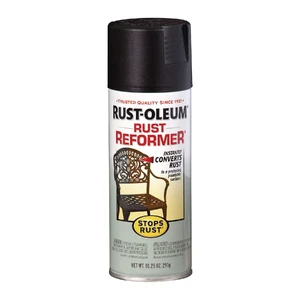 Stops Rust Rust Reformer Spray Black 10.25 oz Aerosol Can 215215 Stops Rust Rust Reformer Spray Black 10.25 oz Aerosol Can 215215