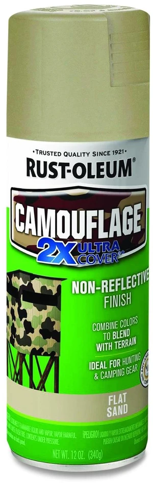 Camouflage Spray Paint Flat Sand 12 oz Aerosol Can 6/Carton 339004 Camouflage Spray Paint Flat Sand 12 oz Aerosol Can 6/Carton 339004