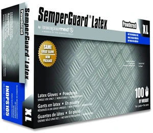 Latex Gloves Powdered X-Large 4 mil Thick 9.45" Long Cream 100/Box 10 Boxes/Carton INDPS105 Latex Gloves Powdered X-Large 4 mil Thick 9.45" Long Cream 100/Box 10 Boxes/Carton INDPS105