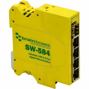 Brainboxes 1 SFP & 4 Port Gigabit Ethernet Switch SW584 Brainboxes 1 SFP & 4 Port Gigabit Ethernet Switch SW584