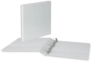 Universal Office Slant D-Ring View Binder 3 Rings 1" 8.5x11 White 12Ct 1147 Universal Office Slant D-Ring View Binder 3 Rings 1" 8.5x11 White 12Ct 1147