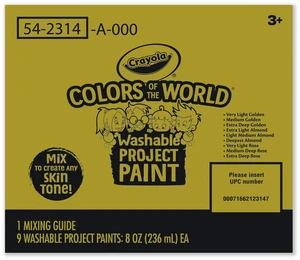 Colors of the World Washable Paint 9 Assorted Colors 8 oz Bottles 9/Pack 542314 Colors of the World Washable Paint 9 Assorted Colors 8 oz Bottles 9/Pack 542314