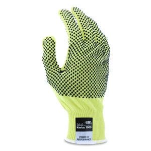 CutPro Kevlar Gloves Reversible 10" Long Large Yellow/Black Pair 9396L CutPro Kevlar Gloves Reversible 10" Long Large Yellow/Black Pair 9396L
