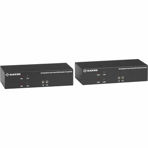 Black Box KVX Series KVM Extender Kit over Fiber 4K DisplayPort USB 2.0 Hub Serial Audio Local Video KVXLCDPF200SFPBN3 Black Box KVX Series KVM Extender Kit over Fiber 4K DisplayPort USB 2.0 Hub Serial Audio Local Video KVXLCDPF200SFPBN3